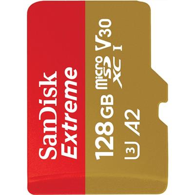 SanDisk Extreme microSDXC UHS-I CARD - 128GB - SDSQXAA-128G-GN6MN - up to 190MB/s