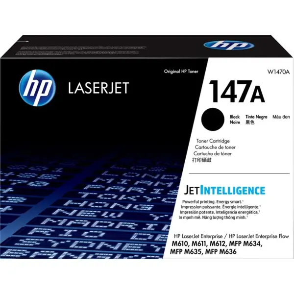 HP 147A Black Original LaserJet Toner Cartridge (W1470A) | For HP Color LaserJet Pro M454, M479, MFP M283 Series