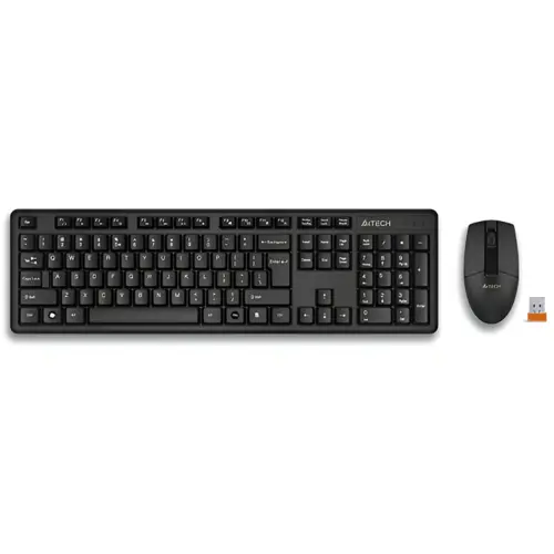 A4Tech 3330N | 3330NS Wireless Desktop - Black - Keyboard & Mouse