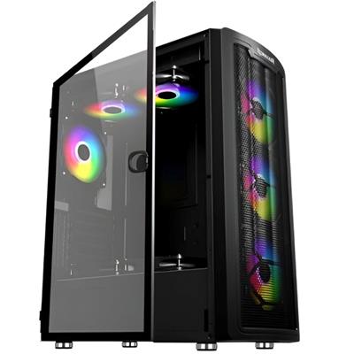 Redragon GC-MA211 Gaming Chassis - Tempered Glass ATX Mid Tower Case