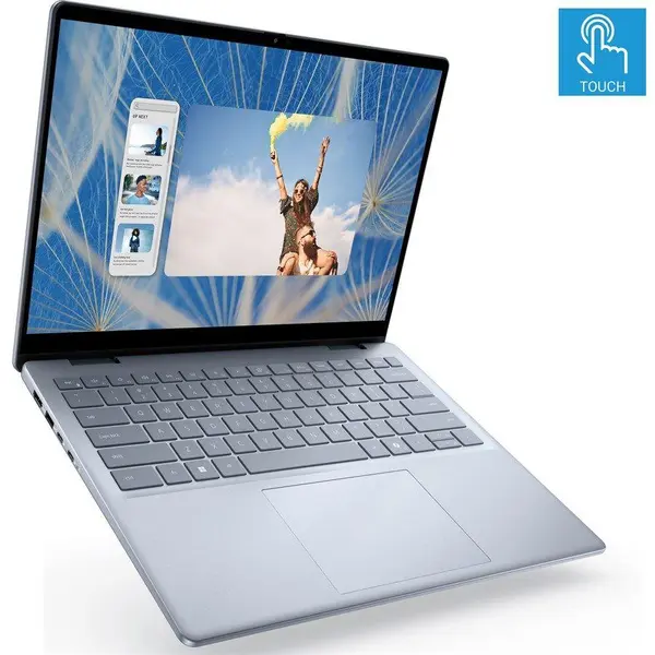 Dell Inspiron 14 7440 2-in-1 Laptop: Intel Core 5 120U Processor 8GB DDR5 512GB SSD Fingerprint Reader Backlit KB Windows 11 14" FHD+ Touchscreen - Ice Blue