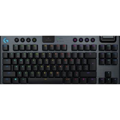 Logitech G915 TKL Tenkeyless LIGHTSPEED Wireless RGB Mechanical Gaming Keyboard (Carbon US International Click.