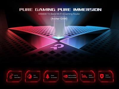 TP-Link Archer GX90 AX6600 Tri-Band Wi-Fi 6 Gaming Router - Game Band - Game Accelerator - Powerful Processing