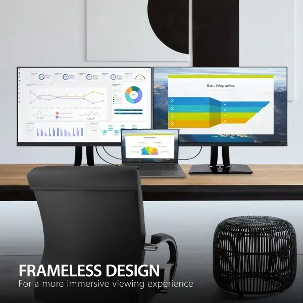 ViewSonic VP2756-2K 27" IPS 2K QHD LED Monitor USB-C 5ms Integrated Stereo Speakers 100% sRGB - Factory Pre-Calibrated