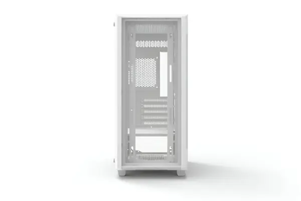E-Dragon Syrax Themed PC Gaming Case | Mid-Tower ATX | Tempered Glass | ARGB Lighting - White