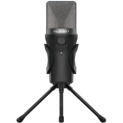 A4Tech Bloody GM20 USB Gaming Microphone – Cardioid Condenser Microphone for Streaming, Podcasting, Voice Chat & Content Creation