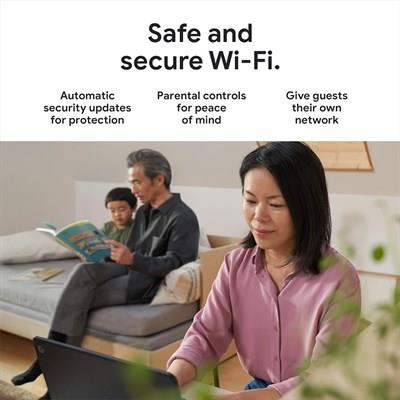 Google Nest WiFi Pro Wi-Fi 6E Reliable Home Wi-Fi System with Fast Speed and Whole Home Coverage Mesh Router. 2 Pack, Snow
