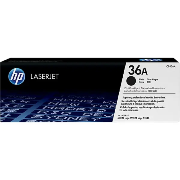 HP 36A Black Original LaserJet Toner Cartridge (CB436A) | For HP LaserJet P1102, P1102w, M1132 MFP, P1566 Printers