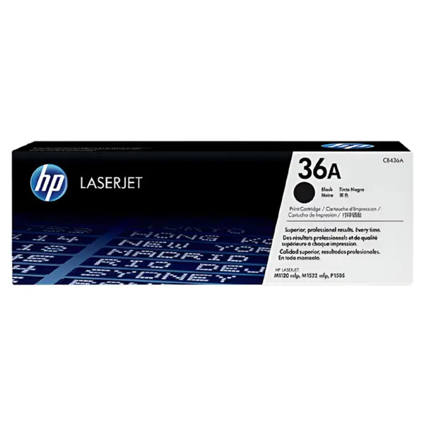 HP 36A Black LaserJet Toner Cartridge CB436A | For HP LaserJet P1102, P1102w, M1132 MFP, P1566 Printers (Copy)