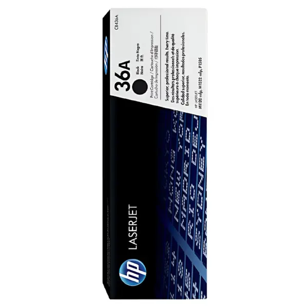 HP 36A Black LaserJet Toner Cartridge CB436A | For HP LaserJet P1102, P1102w, M1132 MFP, P1566 Printers (Copy)