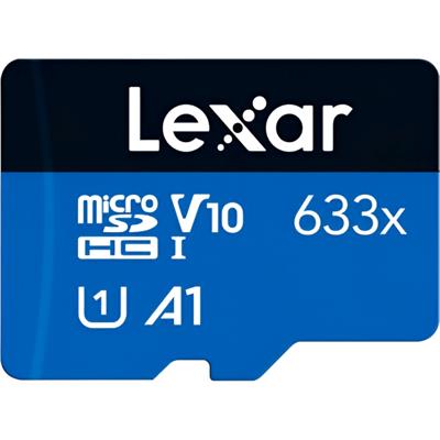 Lexar 64GB High-Performance 633x microSDXC UHS-I Card BLUE Series LMS0633064G-BNNNG | Up to 100MB/s