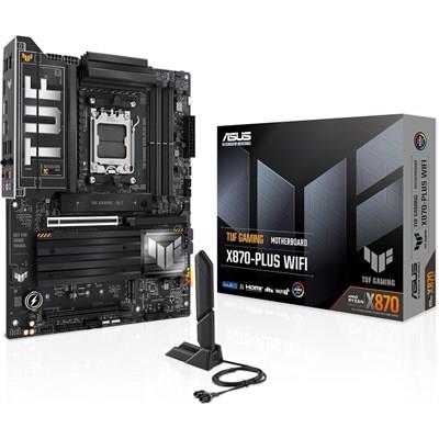 ASUS TUF Gaming X870-PLUS WiFi AMD AM5 X870 ATX Motherboard – DDR5, PCIe 5.0, 4x M.2, WiFi 7, 2.5Gb LAN, USB4 40Gbps