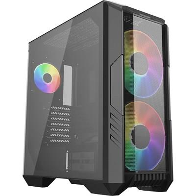 Cooler Master HAF 500 Mid-Tower Case Dual 200mm ARGB Fans Black