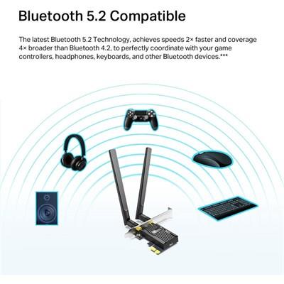 TP-Link Archer TX20E AX1800 Wi-Fi 6 Bluetooth 5.2 PCIe Adapter