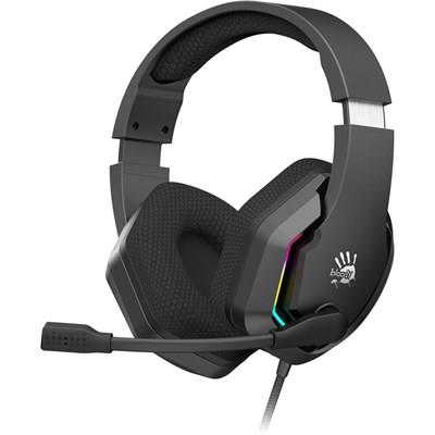 Bloody G260P Stereo Surround Sound Gaming Headset Black – 50mm Drivers, RGB Backlit, Noise Cancelling Microphone, 3.5mm Wired Gaming Headphones for PC & Console