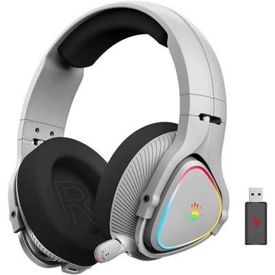 Bloody MR710 RGB Wireless Gaming Headset Grey Bluetooth 5.3 2.4GHz Triple Mode Gaming Headphones
