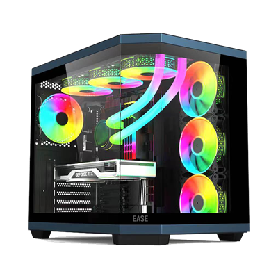 EASE EC124B Pro ARGB Mid-Tower ATX Gaming Case Black