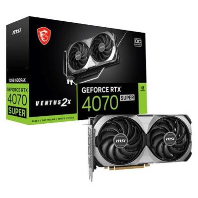 MSI GeForce RTX 4070 VENTUS 2X 12GB OC Graphics Card
