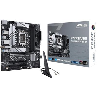 Asus Prime B660M-A Wifi D4 Intel 12th Gen Micro-ATX Motherboard – DDR4, WiFi 6, PCIe 4.0