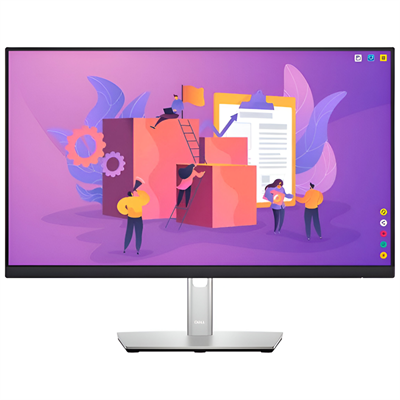 DELL 27" MONITOR - P2722H BORDERLESS MONITOR | VGA - DP - HDMI PORTS | WITH HYDRAULIC BASE