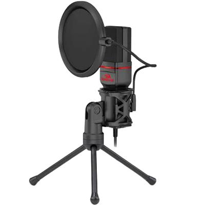 Redragon SEYFERT GM100 Streaming Gaming Microphone with Tripod Stand USB Powered Omni Condenser Mic