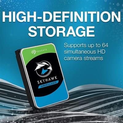 Seagate Skyhawk 8TB Surveillance Hard Drive 3.5" SATA – 24/7 DVR NVR Video Storage