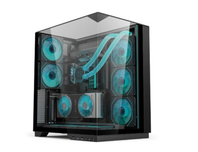 EASE EC125 Glass Case Black with 5 Infinity ARGB Fans