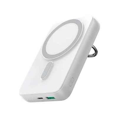 Joyroom JR-W050 20W Magnetic 10000 mAH Wireless Power Bank With Ring Holder - Black / White
