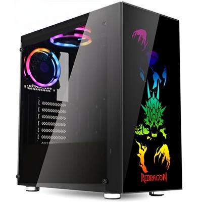 Redragon GC608 STEELJAW PRO Gaming Chassis - RGB Tempered Glass ATX Case