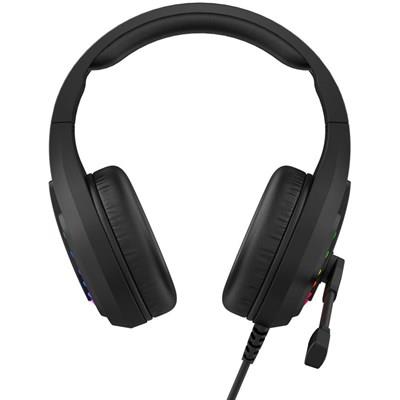 Bloody G230 Virtual 7.1 Surround Sound USB Gaming Headset Black – 50mm Drivers, RGB Neon Backlit, Noise Cancelling Mic, Wired Gaming Headphones for PC