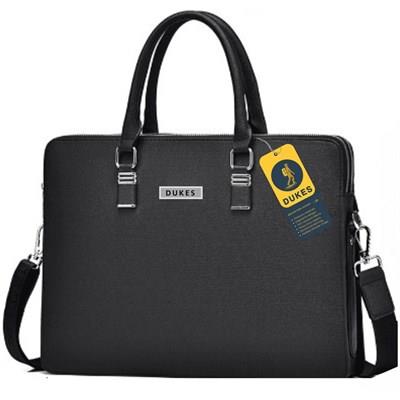 DUKES DTL-980 Top Load Laptop Shoulder Bag - Black | High-Quality PVC