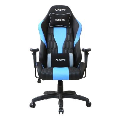 ALSEYE A6 Gaming Chair Black/Blue – Ergonomic Racing Style High-Back Chair with 170° Recline & Steel Frame