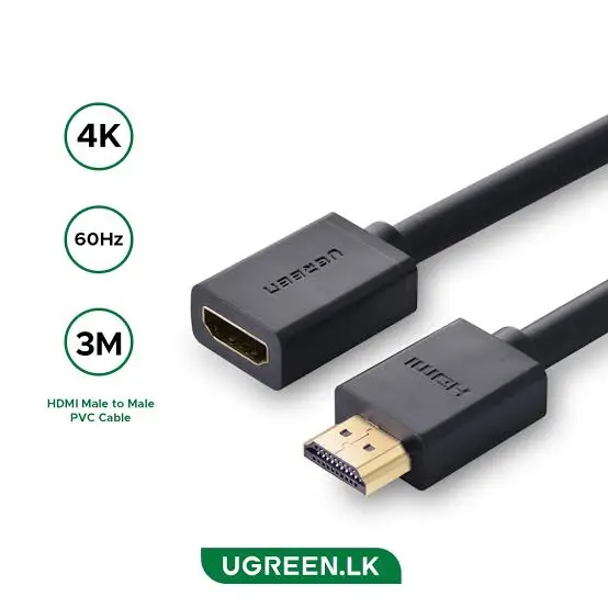 UGREEN HDMI Male to Female Extension Cable 3 Meter
