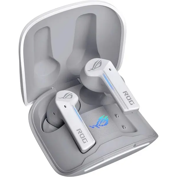 ASUS ROG Cetra True Wireless Gaming Earbuds White Low Latency Bluetooth Earphones with ANC for Mobile Gaming & Daily Use