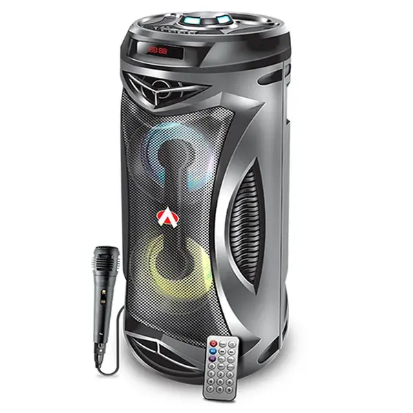 Audionic Sugar 20 Portable Bluetooth Speaker – Wireless Mobile Speaker with RGB Lights, USB, TF Card, FM Radio & Rechargeable Battery