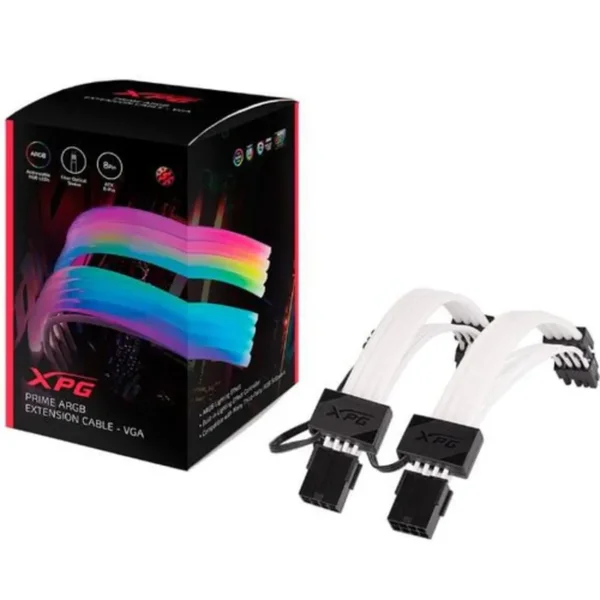 XPG ARGB VGA Extension Cable – 24-Pin Addressable RGB Graphics Card Power Extension Cable for Gaming PCs