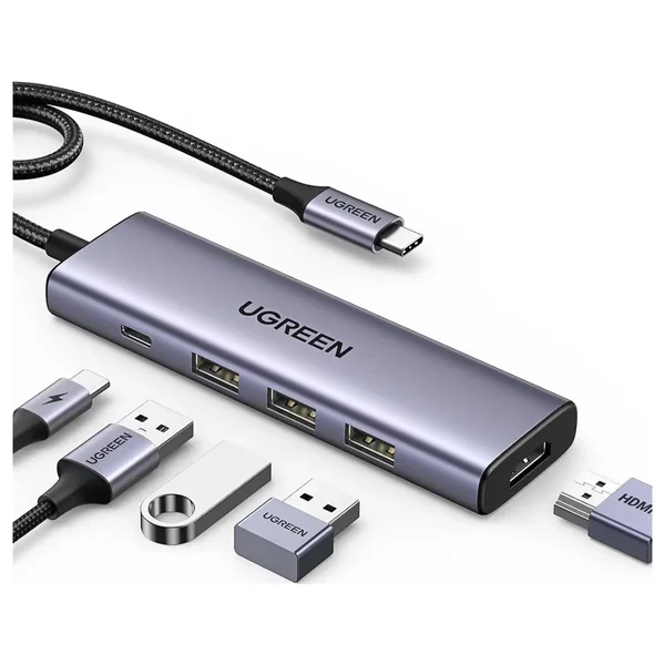 UGREEN USB-C Multifunction Adapter 5-in-1 Hub for Laptop MacBook