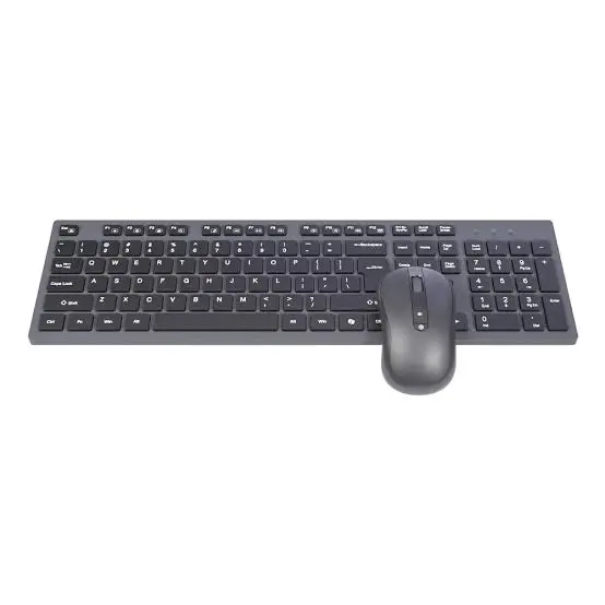 Meetion CW216 2.4G Wireless Keyboard & Mouse Office Combo – Full-Size, Ergonomic Ambidextrous Mouse