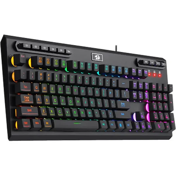 Redragon ADITYA K513 RGB Wired Gaming Keyboard – Mechanical Feel Membrane Keyboard with Rainbow RGB Backlighting for PC Gamers