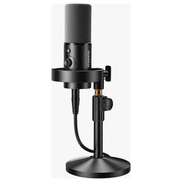 Maono PD300X Dynamic Microphone Kit USB/XLR Dual Mode Podcast Mic | 6-Level Adjustable Noise Reduction 1500mAh Battery for Streaming, Recording & Content Creation