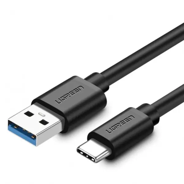 UGREEN USB 3.0 Type-A Male to USB Type-C Male Cable 1M Black | 5Gbps Fast Data Transfer & Fast Charging USB-A to USB-C Cable