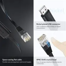 UGREEN USB to RJ45 Console Cable 3M | USB Type-A to RJ45 Cisco Console Cable for Router, Switch, Firewall & Network Device Configuration