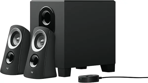 Logitech Z313 2.1 Multimedia Speaker System with Subwoofer – 50W Peak Power, 25W RMS Stereo Speakers, Deep Bass