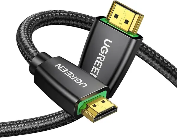 UGREEN HDMI 2.0 Male to Male Braided Cable 1M 4K 60Hz Ultra High Speed HDMI Cable Black