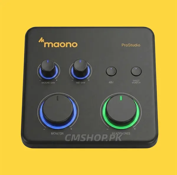 MAONO PS22 Lite Audio Interface Mixer USB Recording Sound Card for Podcast Streaming Music Production