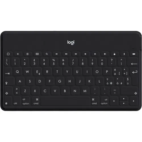 Logitech KEYS-TO-GO Ultra-light, Ultra-Portable Bluetooth Keyboard for iPhone, iPad, Apple TV and Mac - Black