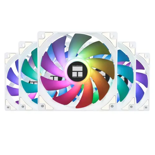 Thermalright TL-C12CW-S 120mm ARGB PWM Case Fan 5-Pack – White