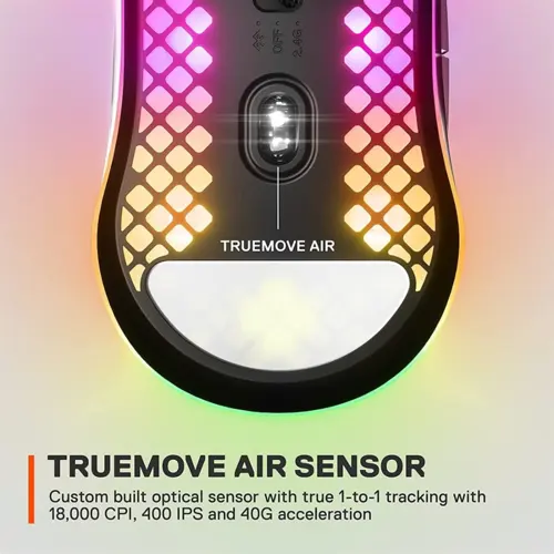 SteelSeries Aerox 3 Wireless Super Light Gaming Mouse - 2022 Edition