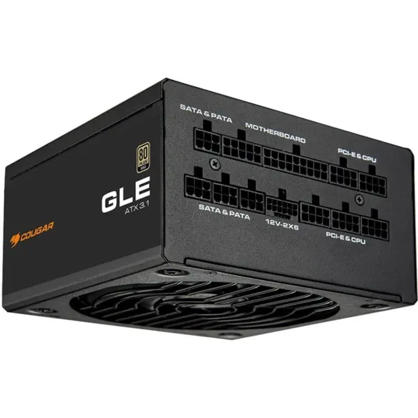 Cougar GLE 1200W Power Supply, 80 PLUS Gold, Fully Modular, PCIe 5.1 12+4 Pin, ATX 3.1, Japanese Capacitors, HDB Fan
