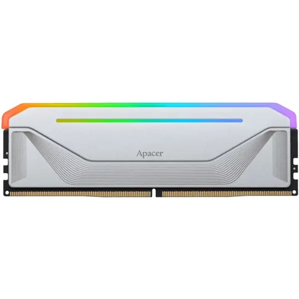 Apacer NOX RGB DDR5 32GB (2x16GB) 6400MHz Gaming Memory - Silver, CL52, Intel XMP 3.0, On-Die ECC